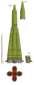 Ussr R7 R-7 Semyorka Rocket - Spacecraft Propulsion - USSR/Russia