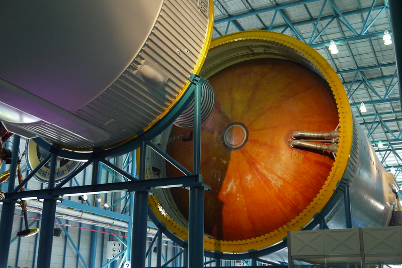 Fuel Tank Saturn V Rocket. Image courtesy of Yortw via Flickr Commons.